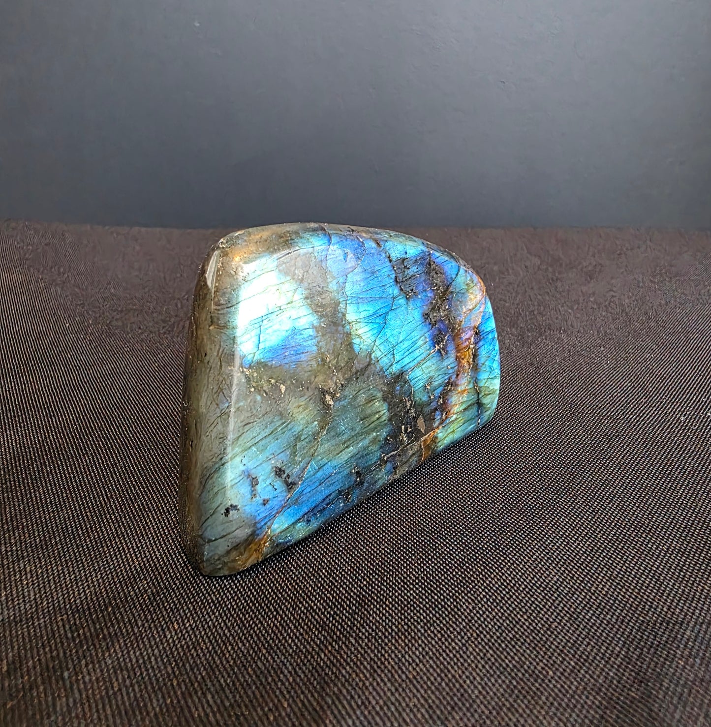 Labradorite freeform with Blue and Yellow flash