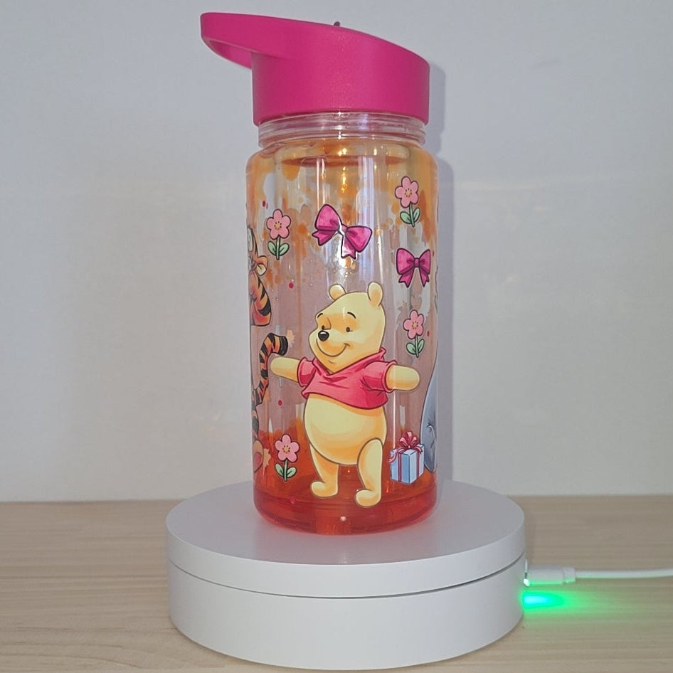 Winnie the Pooh Pre-made Snowglobe Drink Bottle 10oz