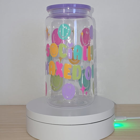 Socially maxed out Acrylic Single Wall Tumbler 20oz