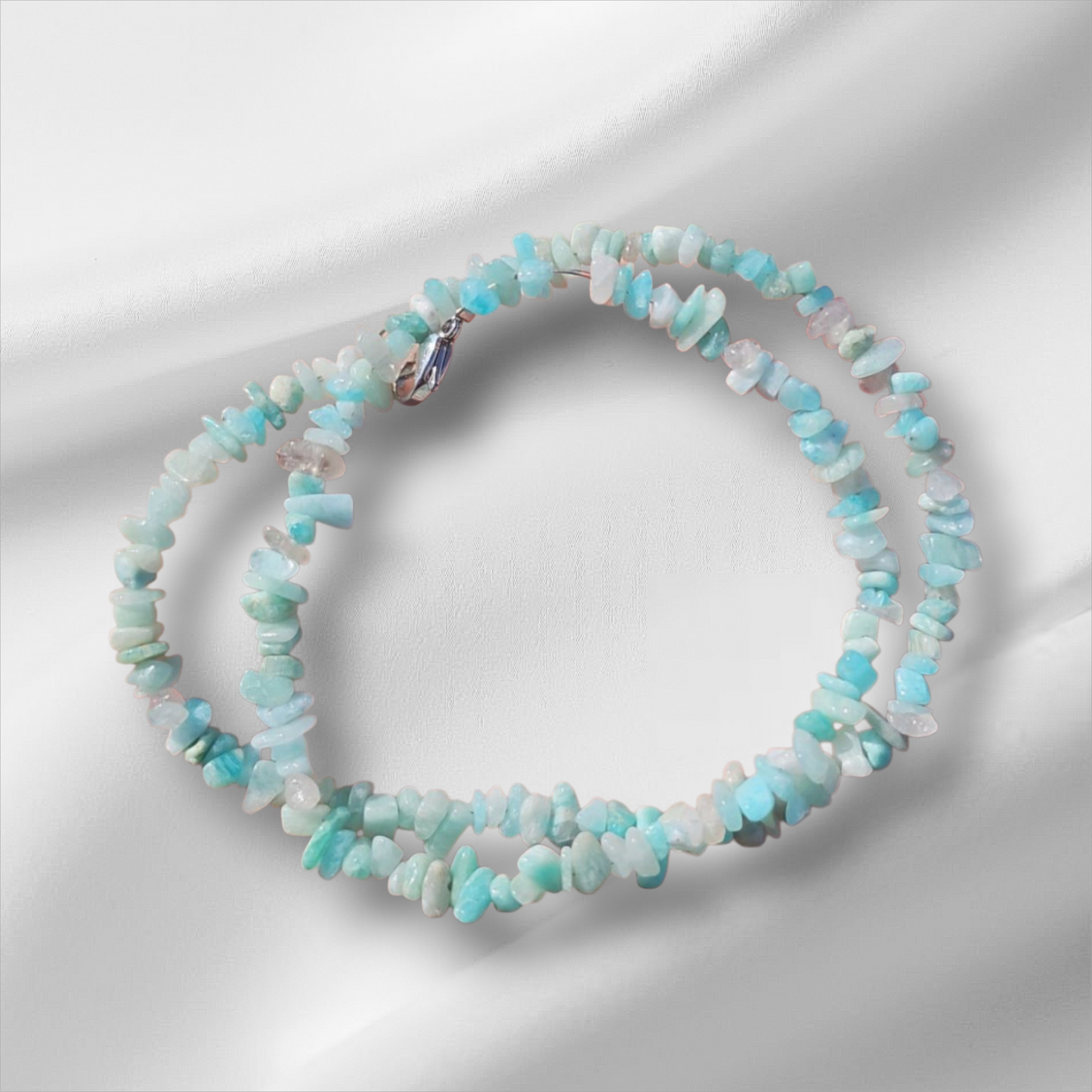 Amazonite chip necklace