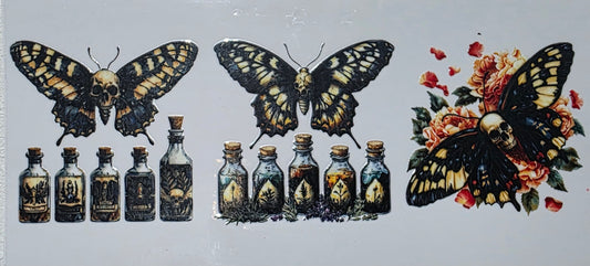Moth Potion Bottles UV DTF wrap