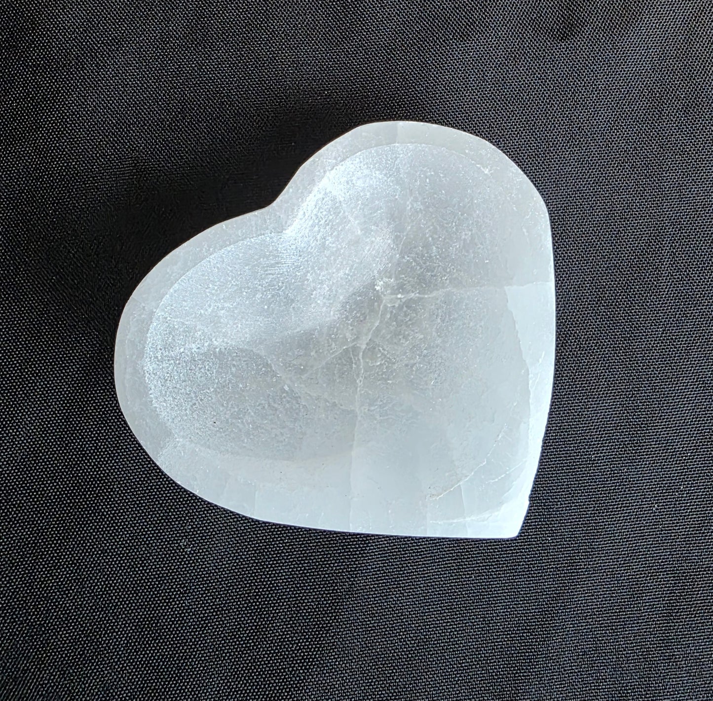 Selenite heart bowl (mini)