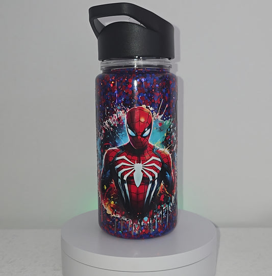 Spiderman Snowglobe Drink Bottle 10oz