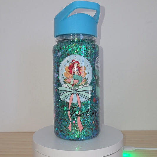 Disney Princess Ariel Snowglobe Drink Bottle 10oz