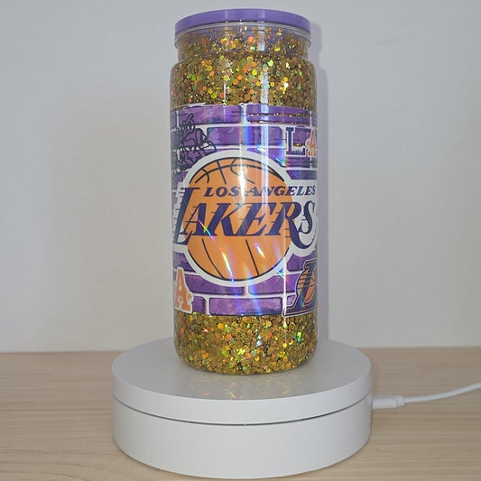 Lakers Snowglobe Tumbler 20oz