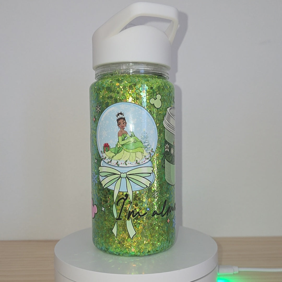 Disney Princess Tiana Snowglobe Drink Bottle 10oz