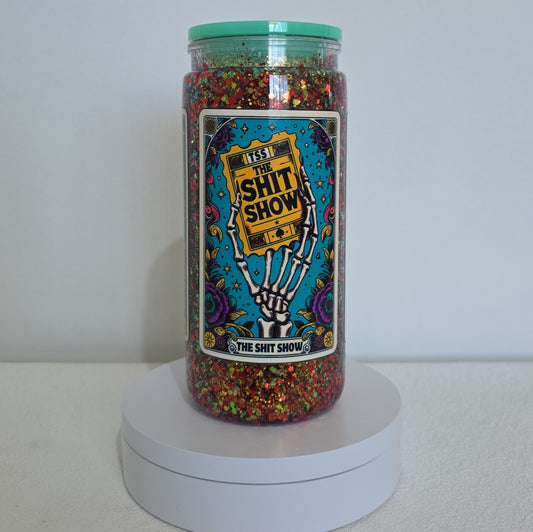The Shit Show Tarot Snowglobe Tumbler 20oz