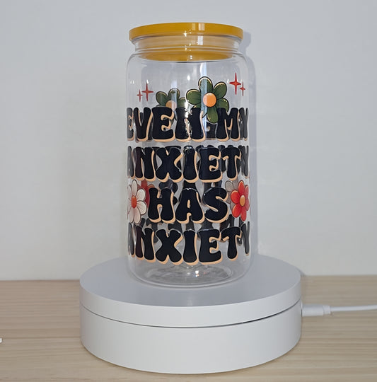 Even my anxiety has anxiety Single Wall Tumbler 20oz